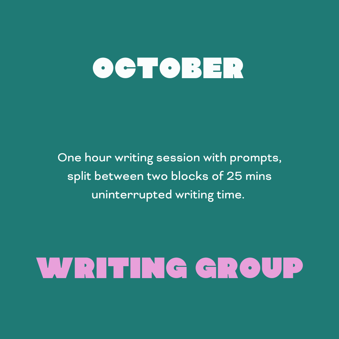 October Book Club/Writing Group Ticket