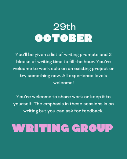 October 29th Book Club/Writing Group Ticket