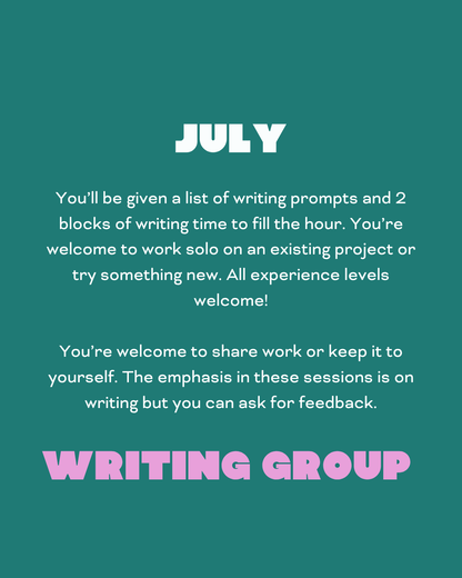 July Book Club/Writing Group Ticket